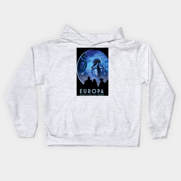 EUROPA - NASA Visions of the Future Kids Hoodie by info@dopositive.co.uk